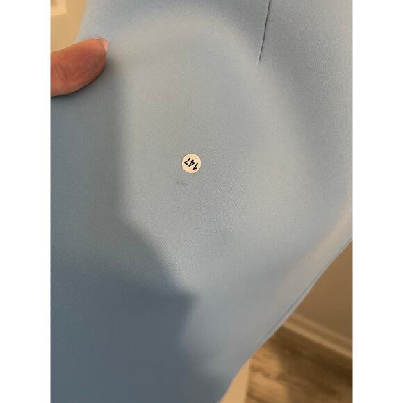 ELIZA J Rose Sleeveless Scuba Gown In Light Blue - Picture 3 of 6